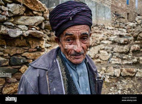 palangan iranian kurdistan november 15 2013 portrait of old kurdish man with face full of