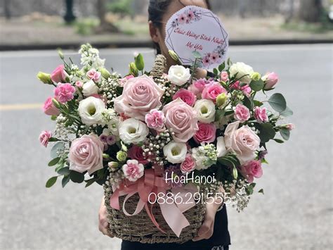 Mẫu Giỏ Hoa Sinh Nhật Mẹ đẹp Nhất Shop Hoa Tươi đẹp Tại Hà Nội Giao