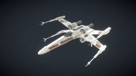 Minecraft X Wing 3d Model By Victiont 71e3cc4 Sketchfab