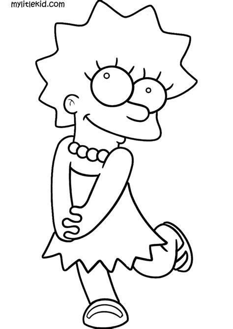 Bart Simpson And Lisa Simpson Coloring Pages