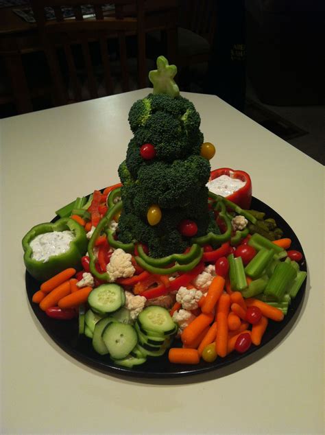 Veggie Christmas Tree Great For Party Homemade Alfredo Sauce