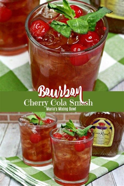 Bourbon Cherry Cola Smash Is The Drink You Will Want To Be Sipping On A Hot Summer Evening This