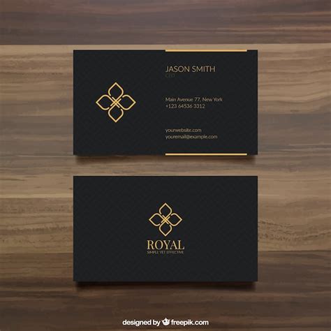 Black Business Card Template