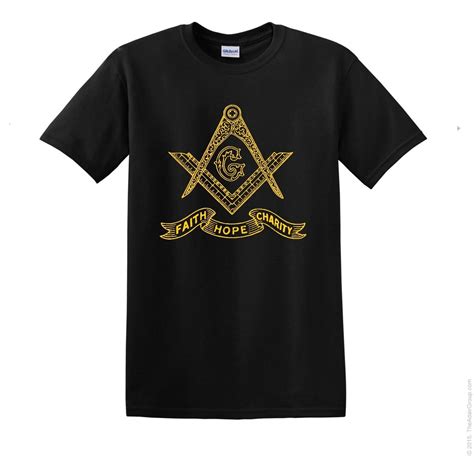 Freemason Shirt Masonic Faith Hope Charity Front T Shirt Mason Scottish