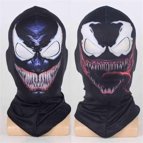 Buy Venom Spiderman Mask Cosplay Black Spiderman Edward Brock Dark Superhero