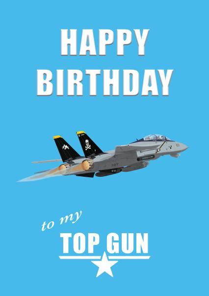 Top Gun Birthday Card Thortful