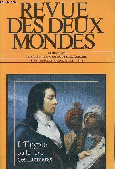 Revue Des Deux Mondes Octobre 1998 Dossier Legypte Ou La Reve Des