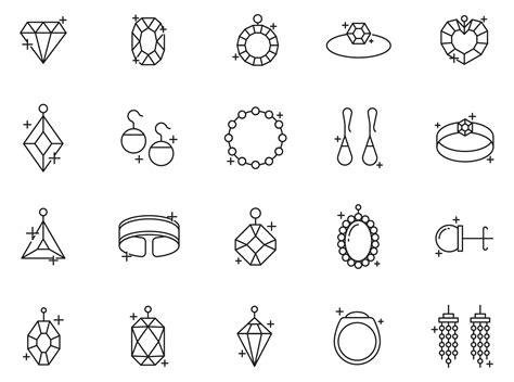 20 Jewelry Vector Icons