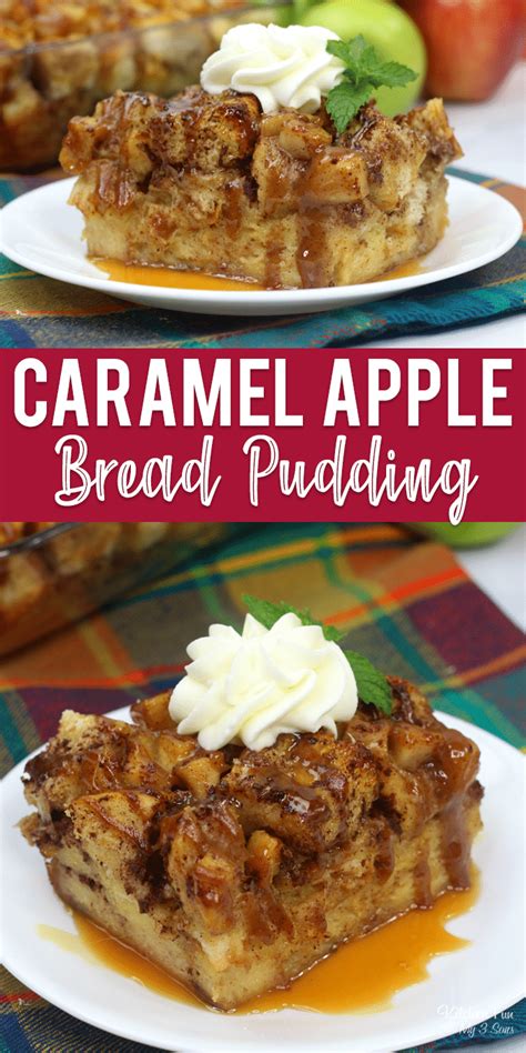They are great for breakfast, brunch, and holidays. Caramel Apple Bread Pudding - Kitchen Fun With My 3 Sons