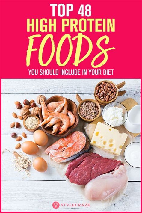 Top 48 High Protein Foods You Should Include In Your Diet High Protein Recipes Food Protein