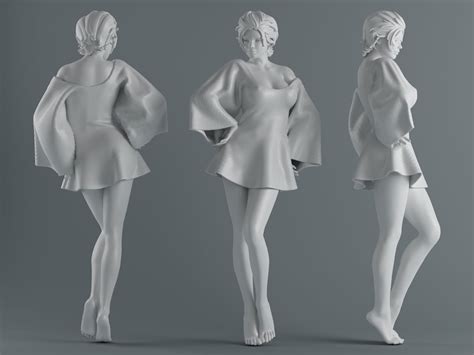 3d Printable Model Women Wear Skirts 005 Cgtrader