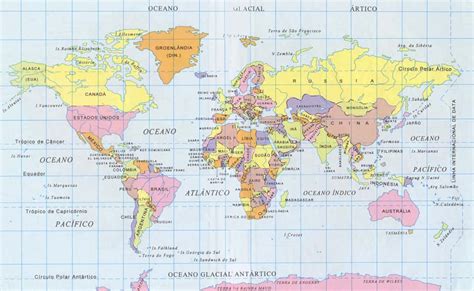 Mapa Paises Mundo