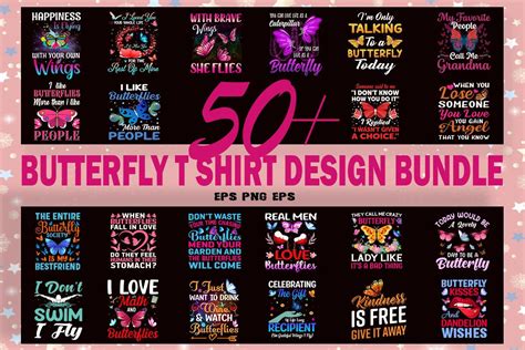 Butterfly T Shirt Design Bundle Graphic By Designerkrishna · Creative