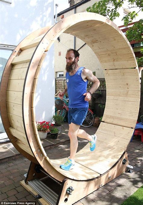 The Human Hamster Builds 6ft Wheel For 24 Hour Charity Run Garden