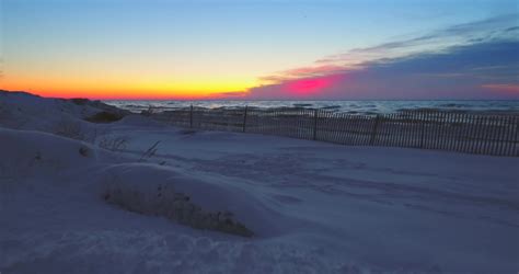 Sunrise On Lake Michigan At Point Beach Wisconsin Image Free Stock