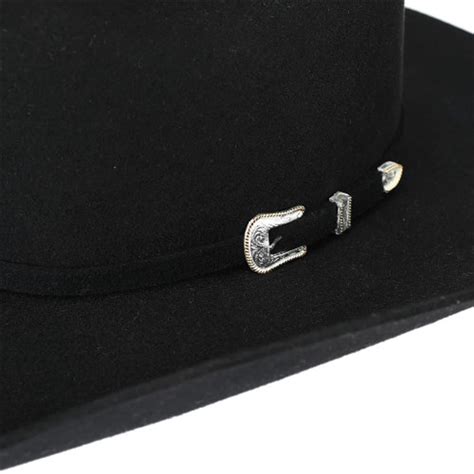 Stetson Oak Ridge Black 3x Wool Felt Western Cowboy Hat Jacksons Western