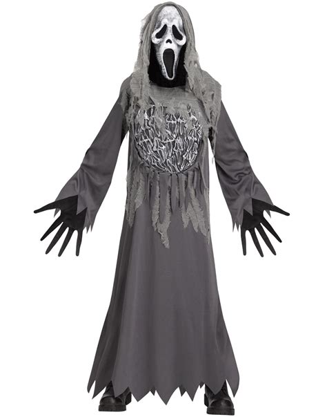 Soul Reaper Mtv Ghost Face Child Gray Scream Halloween Costume