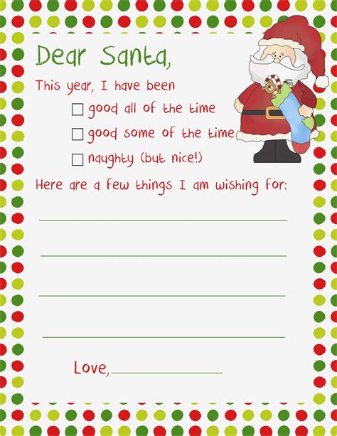 Free Printable Downloadable Letter From Santa Template Printable