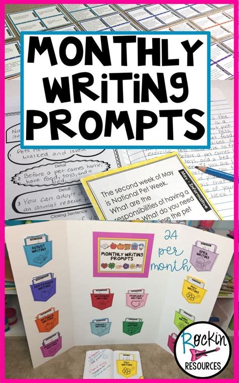Monthly Writing Prompts Are Perfect For Morning Writing Activities And