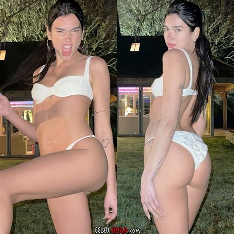 Dua Lipa Continues To Show Off Her Naked Body