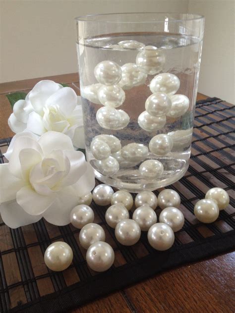 20pc Jumbo Pearl 24mm For Floating Pearl Centerpiece Vase Fillers