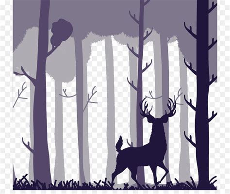 Free Deer And Tree Silhouette Download Free Deer And Tree Silhouette