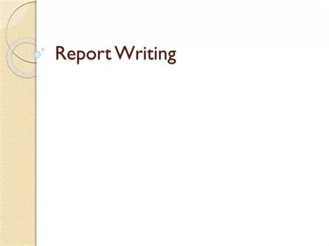 Ppt Report Writing Powerpoint Presentation Free Download Id2256919