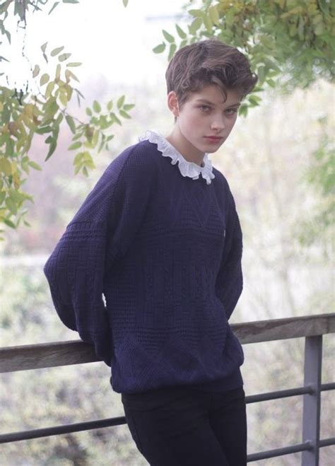 | see more about tomboy, androgynous and model. i love how androgynous she is, also, the sweater | The One ...