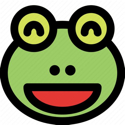 Frog Grinning Emoticons Animal Icon Download On Iconfinder