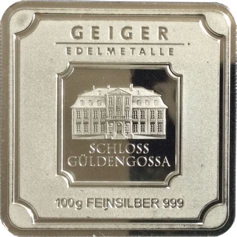 100 Grams Geiger Edelmetalle Schloss Güldengossa Federal Republic