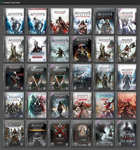 Assassin S Creed Series By Gameboxicons On Deviantart Assassins Creed