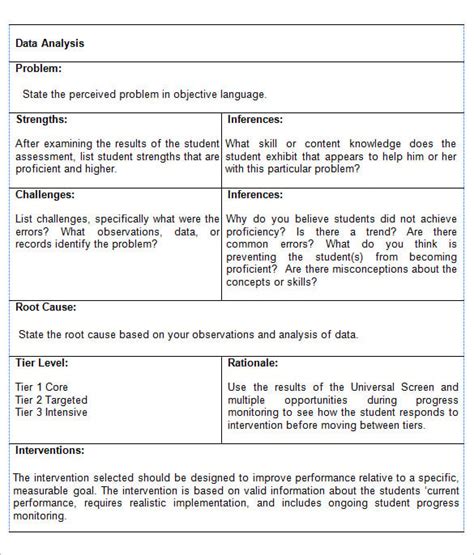 Analysis Report Templates 10 Free Printable Word And Pdf Formats Samples Examples Forms