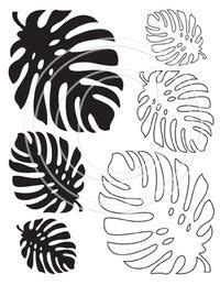 Palm leaf template palm tree leaf template printable palm paper craft about for kids to make for palm sunday celebrations. Nesting Monstera | Silhouette Cameo | Pinterest - Hojas ...
