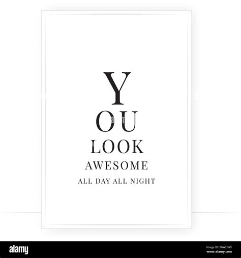 You Look Awesome All Day And All Night Vector Scandinavian