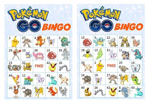 Pokemon Bingo Printable Printable Word Searches