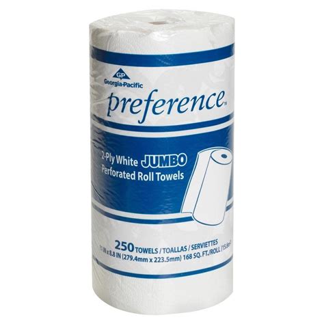Georgia Pacific Preference White Jumbo Perforated Roll Paper Towels