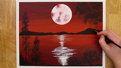 Full Moon Painting Acrylic Painting For Beginners Step By Step 30