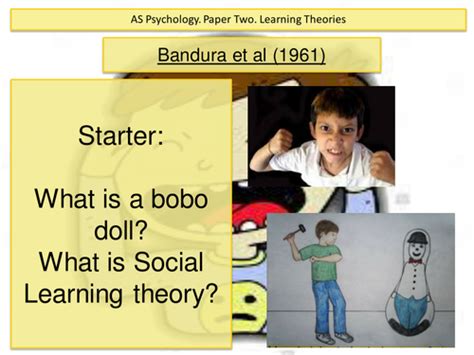 Bandura Et Al Bobo Doll Social Learning Theory Psychology Slt
