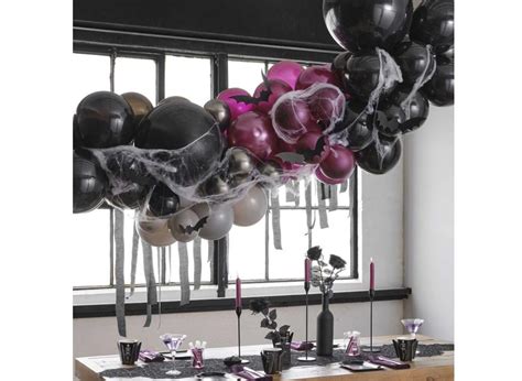 Purple Black And Grey Halloween Balloon Arch Kit
