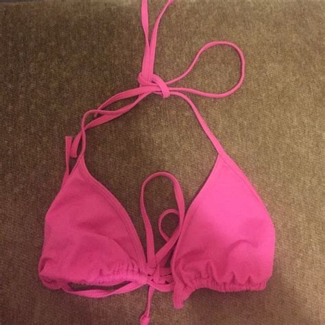 Nwot Victorias Secret Pink Triangle Bikini Top