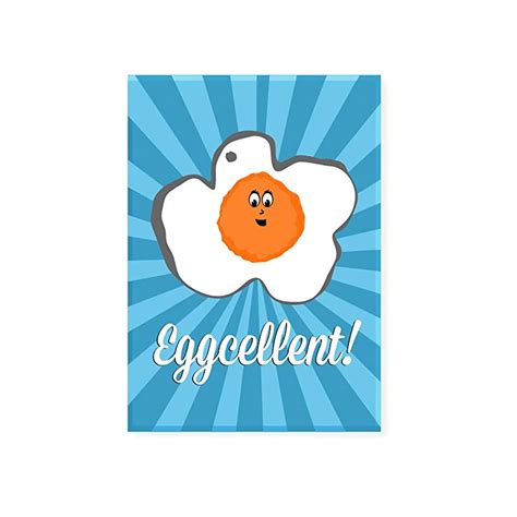 Amazon Com Eggcellent Magnet Funny Egg Pun Gift X Handmade