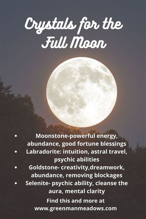 Full Moon Crystals Wicca Witchcraft For Beginners In 2020 Full Moon