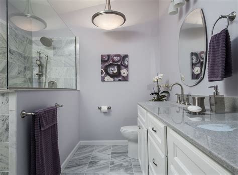 Purple Gray Paint Colors Bathroom In 2020 Lavender Bathroom Purple