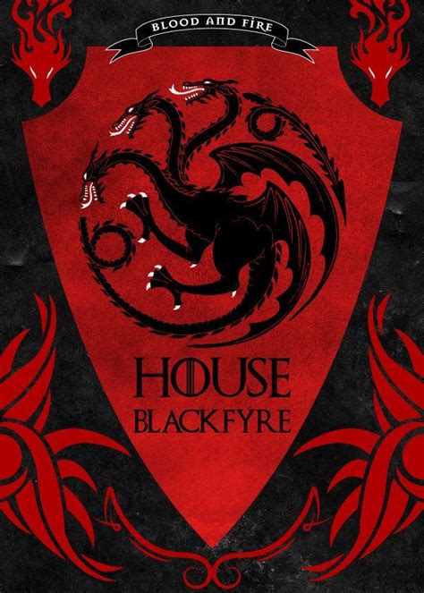 Game Of Thrones House Emblems House Blackfyre Displate Artwork By