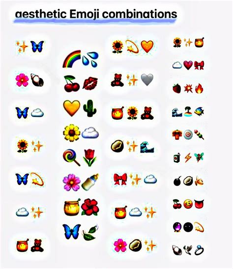 Aesthetic Emoji combos in 2021 | Emoji combinations, Cute emoji combinations, Emoji for instagram
