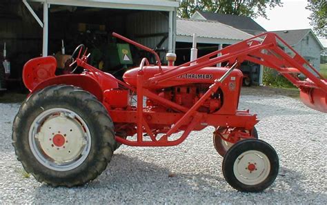 1956 Ac Wd45 Factory Wide Front With 17 Allis Chalmers Loader Antique