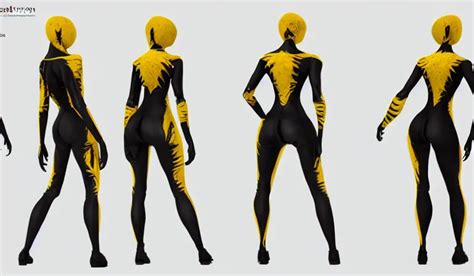 Full Body Character Turnaround Of A Woman In An Orb Stable Diffusion