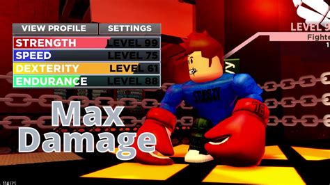 Max Strength With Best Strength Glove In Roblox Boxing League Op
