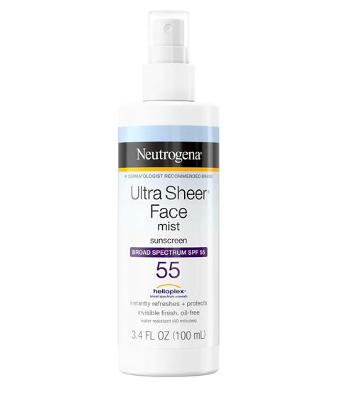 Ultra Sheer Oxybenzone Free Sunscreen Mist Spf 55 Neutrogena®