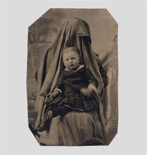 Hidden Mothers Spooky Photographs Of Victorian Babies Held By Their